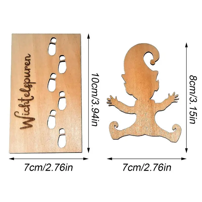Christmas Decorations Gnome Stencil Footprints Footprint Template Window Decorations Mini Gnome Stencil Footprints Door Accessories