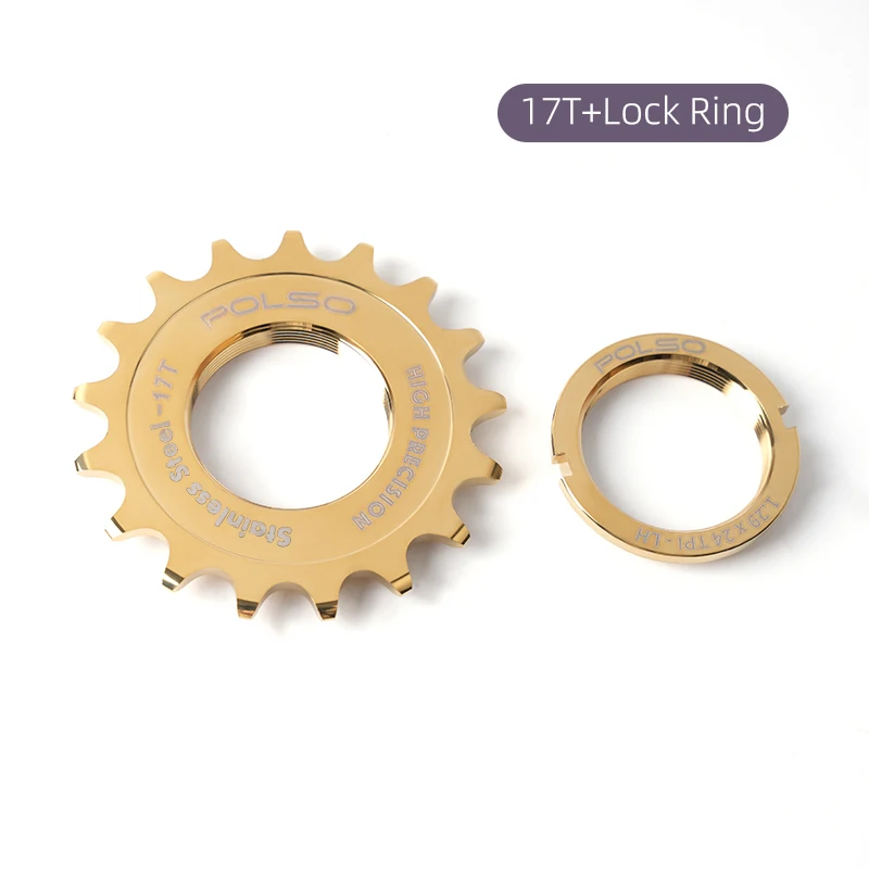 POLSO FC003 12T/13T/14T/15T/16T/17T/18T/19T/20T Fixed Gear Cog Chrome Stainless Steel Sprocket Fixie Bike Flywheel and Locking