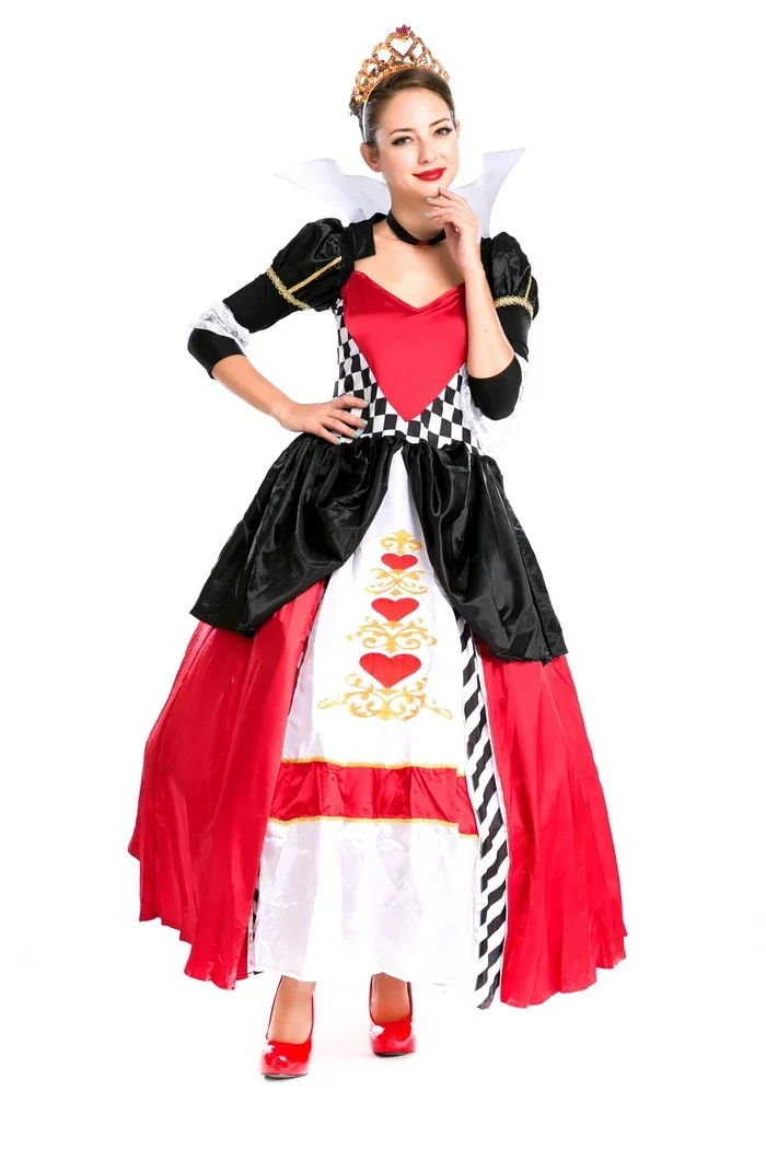 

Halloween Adult Queen Of Hearts Cosplay Costumes