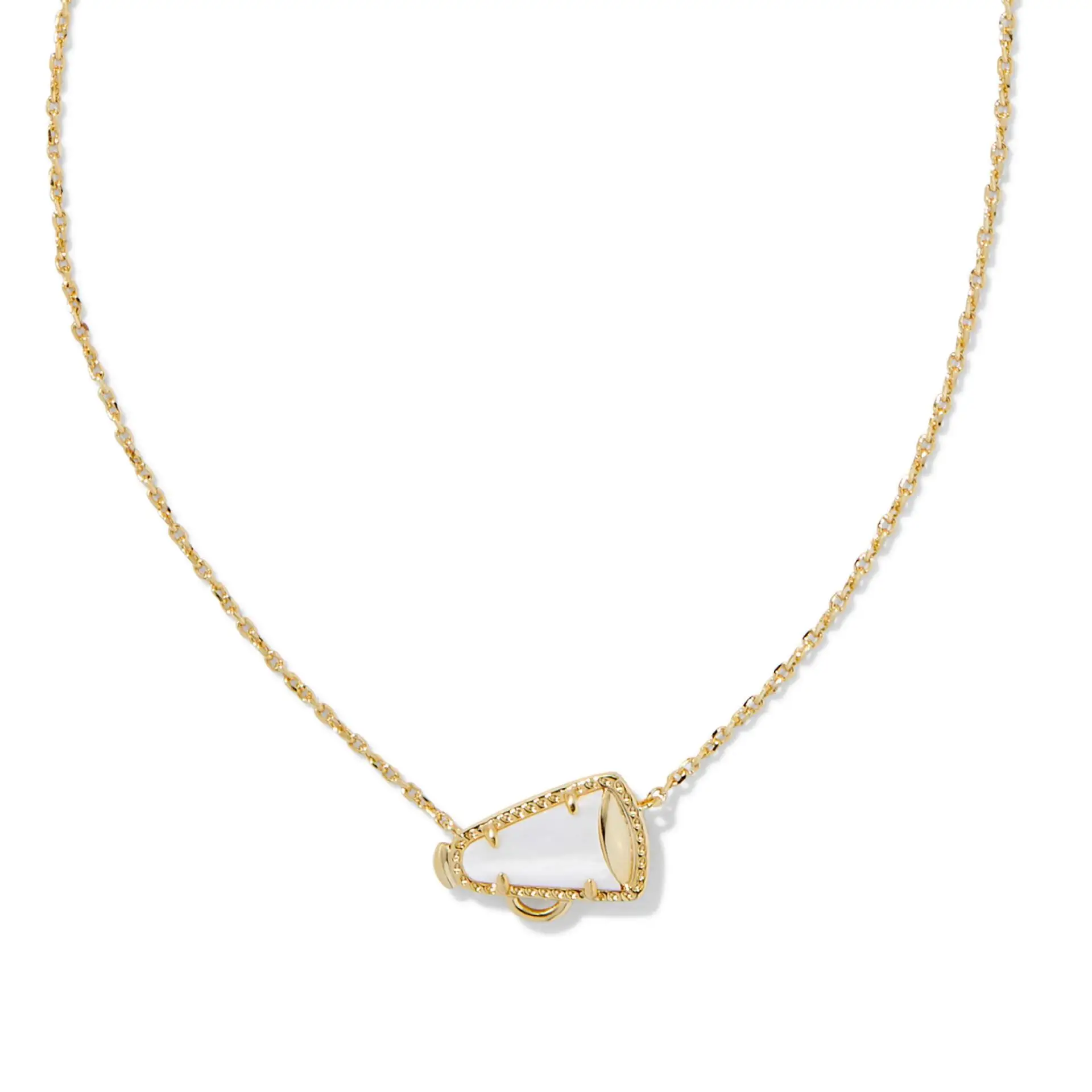 Metal Ks Sportystyle Resin Volleyball Trumpet Bugle Necklace for Women