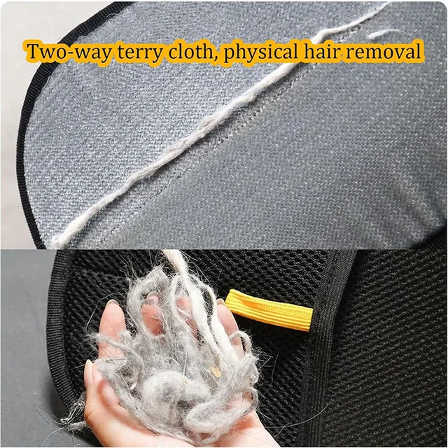 Hot pet hair removal tools reusable gloves, pet double-sided beauty gloves, carpet removal pet fur hair pet supplies 3