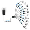 DC5.5×2.5mm Power Splitter Cable 1 Tow 2/3/4/5/8/10 Power Splitter for 19V 24V Surveillance Camera/Router Equipment DC Cable 5