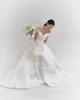 LISM Classic Off Shoulder V Neck Satin Korea Wedding Dresses A Line Vestidos De Novia Bride Dress Custom For Women Photos Shoot 3