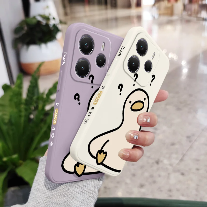 What A Duck Silicone Soft Phone Case - Playful Cartoon Design