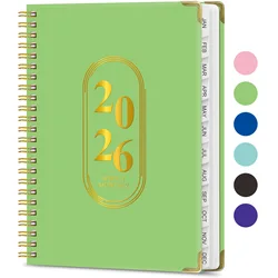 A5 Spiral Binding Notebook with Elastic Closure - Pearl Finish for Work and Diary Writing (GN)