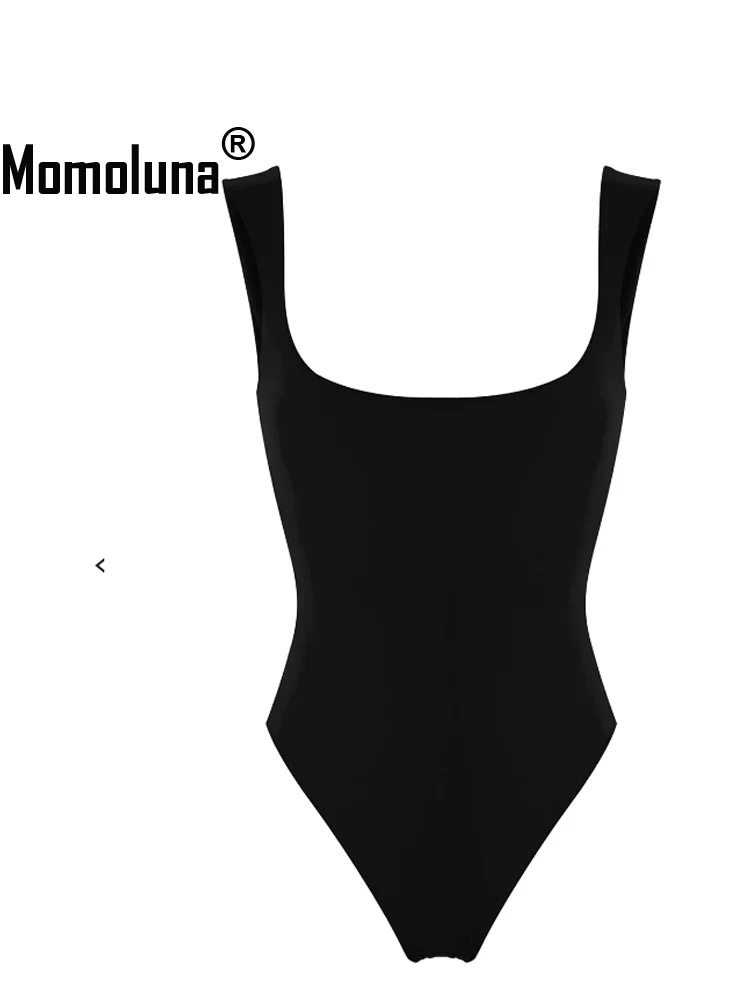 

Momoluna Women Skinny Tank Ribbed Bodysuit Jumpsuit S M