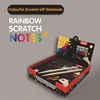 Children DIY Draw Painting Educational Toys Magic Color Cartoon Scratch Art Painting Paper Card Kit Toy Magic Scratch Paper Toys 2
