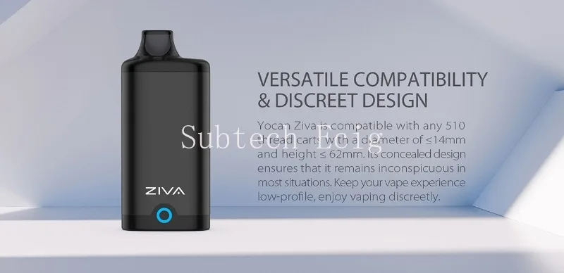 Yocan Ziva Vape Pen Batterie Mod 650mAh wiederauf ladbare Typ-C-Lade-Vape-Stifte für Gewinde dicke Öl wagen Patronen_S31a3486a762949a192c5b87597c419e2M