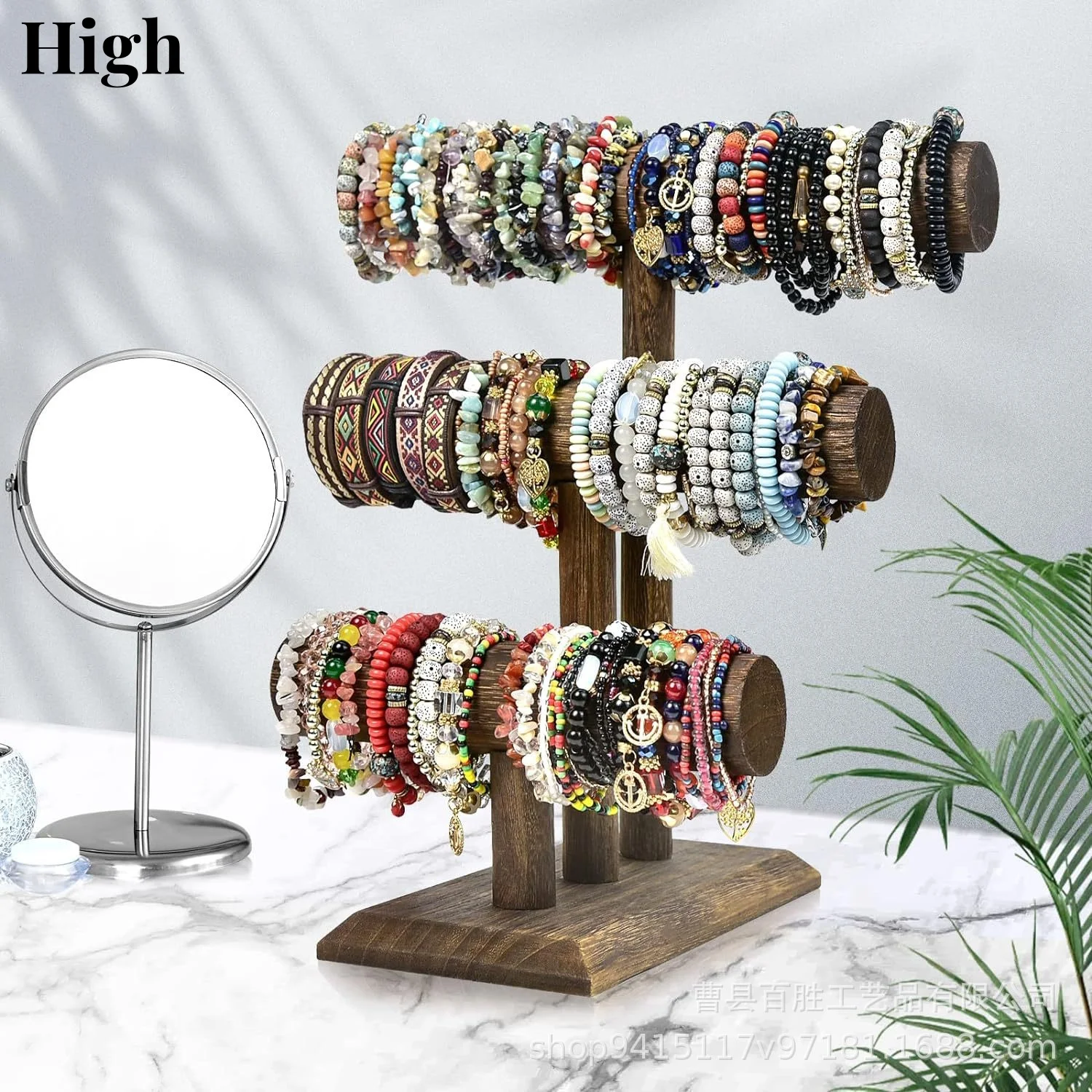 

Bracelet Holder Jewelry Storage Organizer Modern Durable Jewelry Holder Watch Display Stand Wristwatch Rack for Shopping Mall