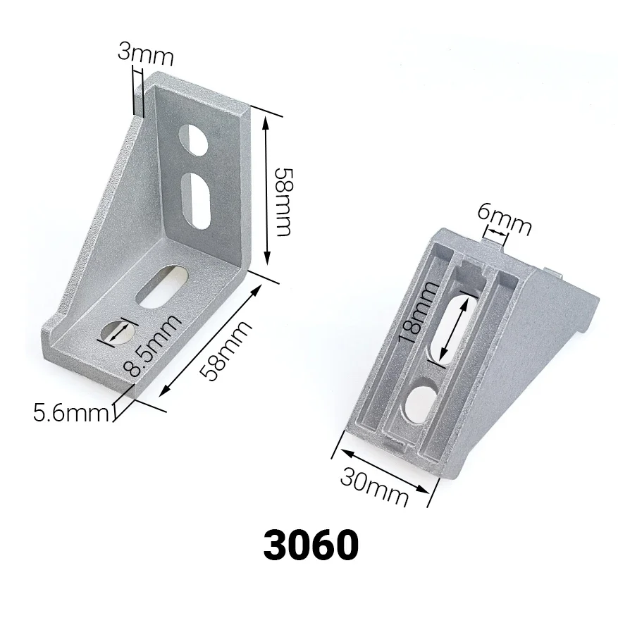 Angoli Di Fissaggio Alluminio 40x80cm - Confezione Da 6 Per Profili - Foto 8