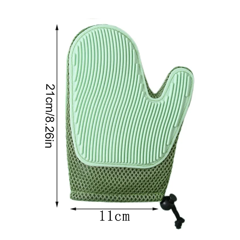 Effizienter Katzen- und Hundehaarpflegehandschuh mit sanfter Massagefunktion, doppelseitige Bürste, stressfrei, leicht von Hand zu waschen, ausziehbarer Handschuh_voghion.com