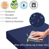 Waterproof Outdoor Cushion Covers Set of 4 Durable Fabric Fade Resistant Easy Installation Replacement Patio Furniture Seat 2