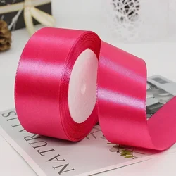 Elegant Satin Ribbons for Decoration and Crafting - 25 Yards (Rose)