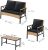 4-Piece Patio Wicker Furniture Set with Wood Armrest, All Weather Rattan Conversation Furniture Sets for Backyard, Balcony #3