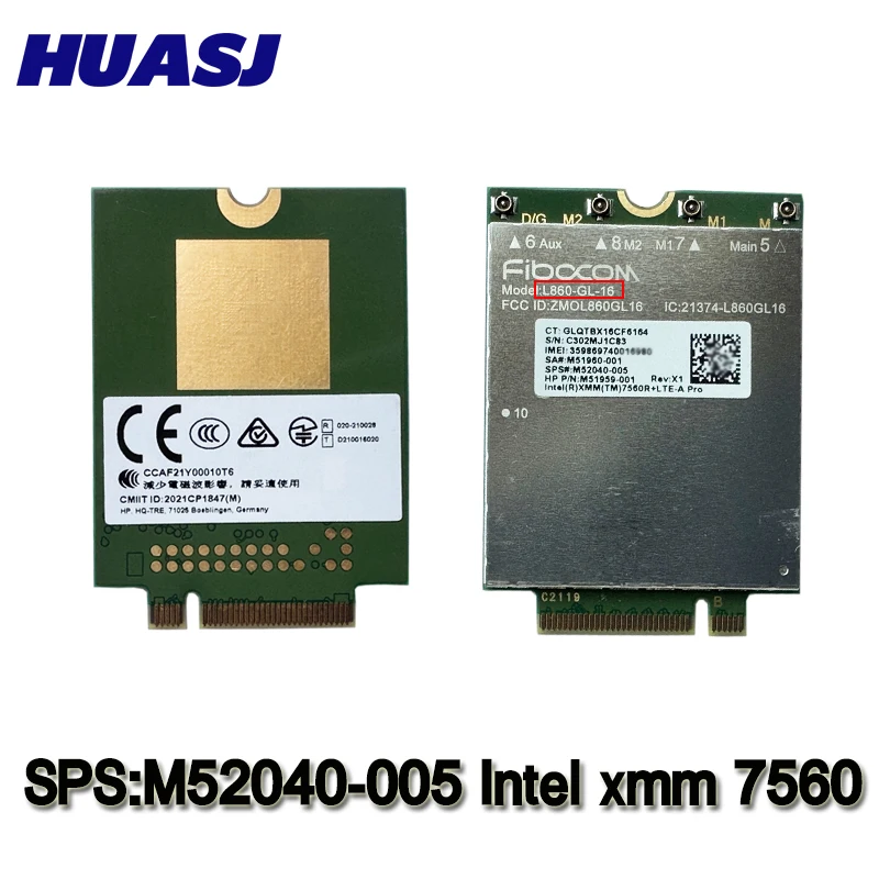Huawei-fibocom L860-gl16 Cat16 4g Intel Xmm 7560r Mais Lte-a Pro hp Elitebook 865 845 840 835 g9 M52040005 - Imagem 2