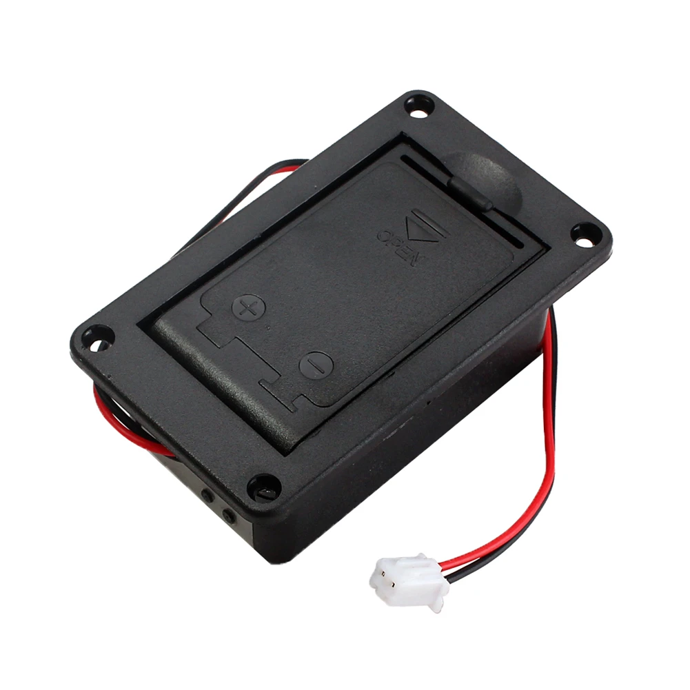 

1PC 9V Battery Holder for Case Box Cover For Guitar Bass Active Pickup Connector