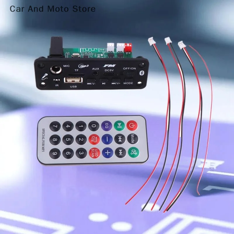 Audio Player Set with Amplifier; Bluetooth MP3 Decoder Board; Ideal for DIY MP3 Player Projects. - 4