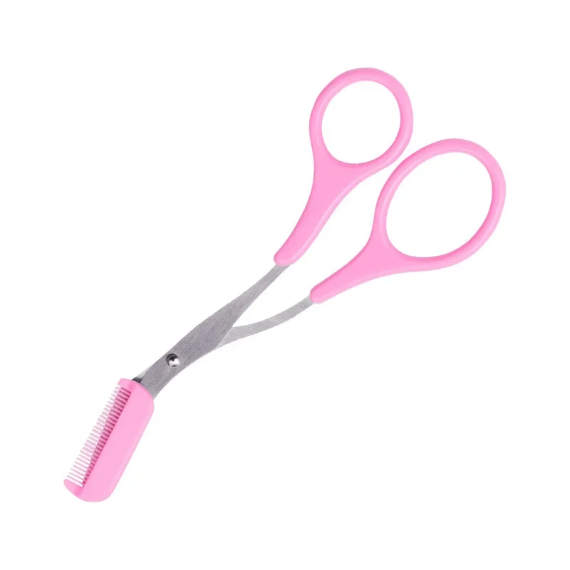 Eyebrow Trimmer Scissor Beauty Products Women Eyebrow Scissors with Comb Stainless Steel Makeup Tools Beauty Scissors 6