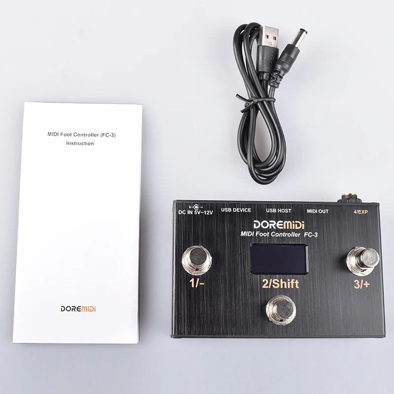 DOREMiDi MIDI 풋 컨트롤러(FC-3) 발로 조작할 수 있도록 설계된 MIDI 컨트롤러