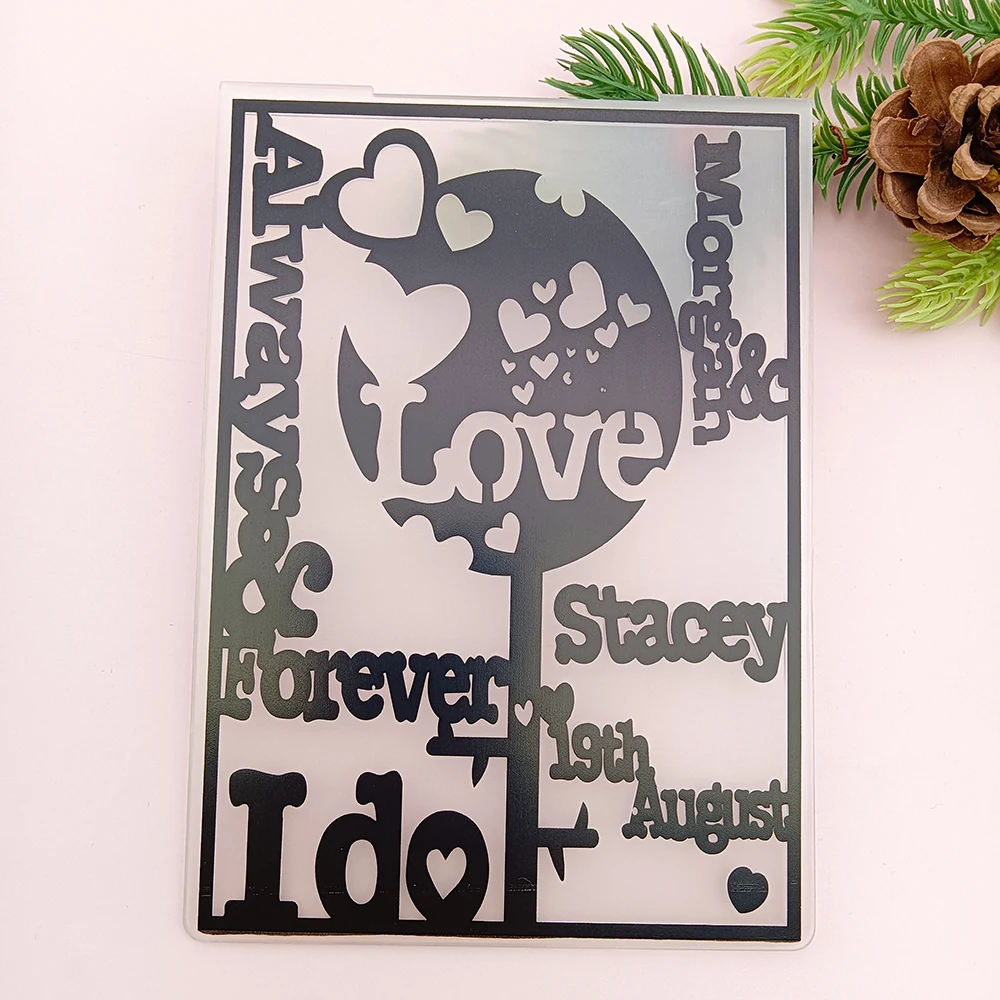 Embossing Folder Alinacutle Embossing Folder Leaf Flower Heart Scrapbooking handmade Paper Craft Embossed Panels