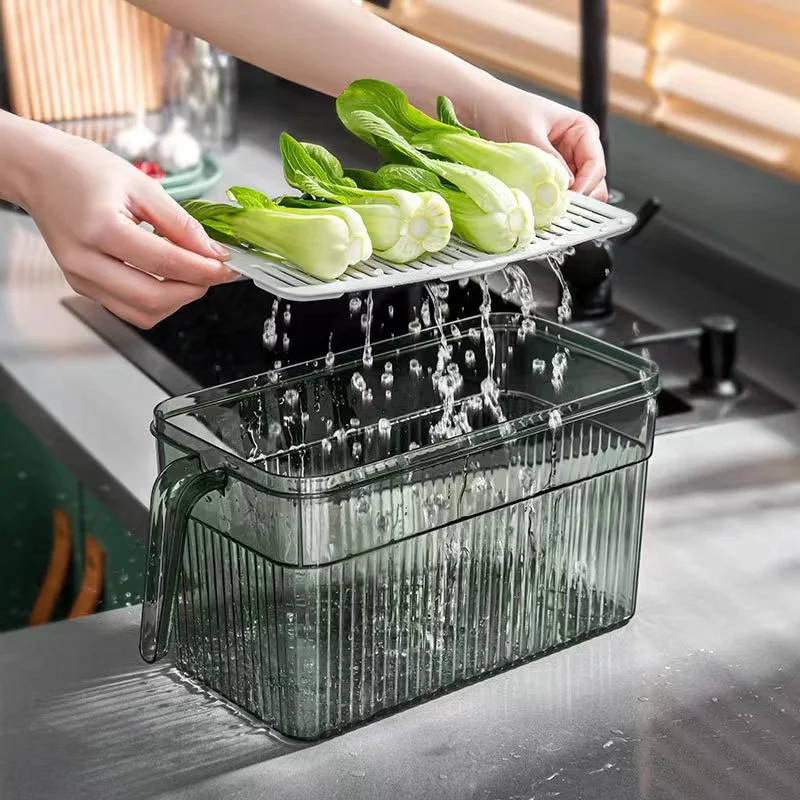 Refrigerator Organizer Containers Food-grade Vegetable Fruit Sealed  Preservation Box Fridge Freezer Containers Kitchen Organizer - Storage  Boxes & Bins - AliExpress