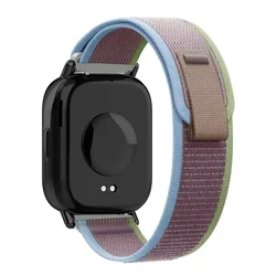 Nylon Sports Trail Loop Band for Smartwatch - Versatile Strap Accessory (Blue black 18)