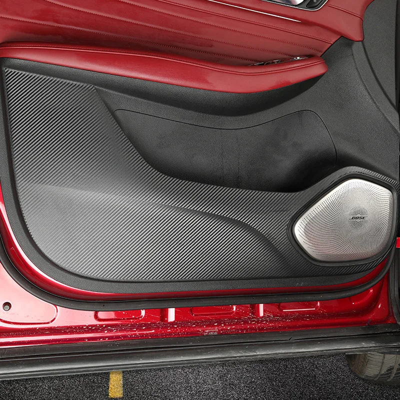 

4X For MG HS 2018-2022 Car Door Anti-kick Pad Anti-scratch Film Sticker Cover Trim Interior Accessories