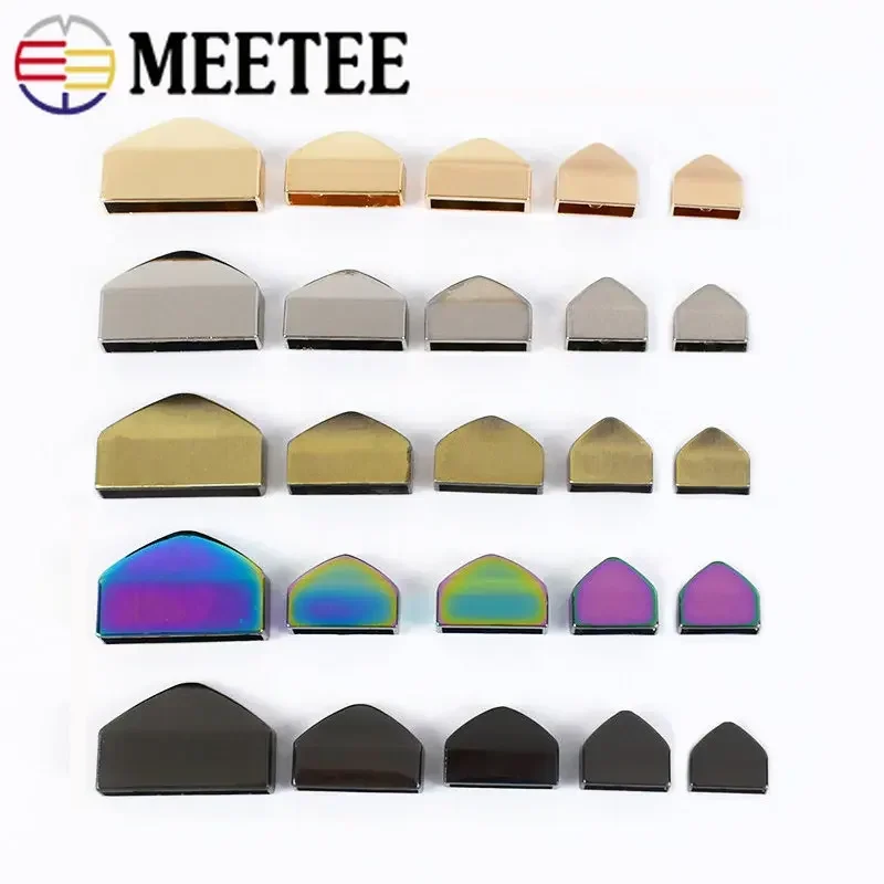 12/18/25mm Metal Tail Clip Screws Stopper Buckles Zipper End Hook Bag Belt Decoration Buckle DIY Accessory KY421 10/20pcs