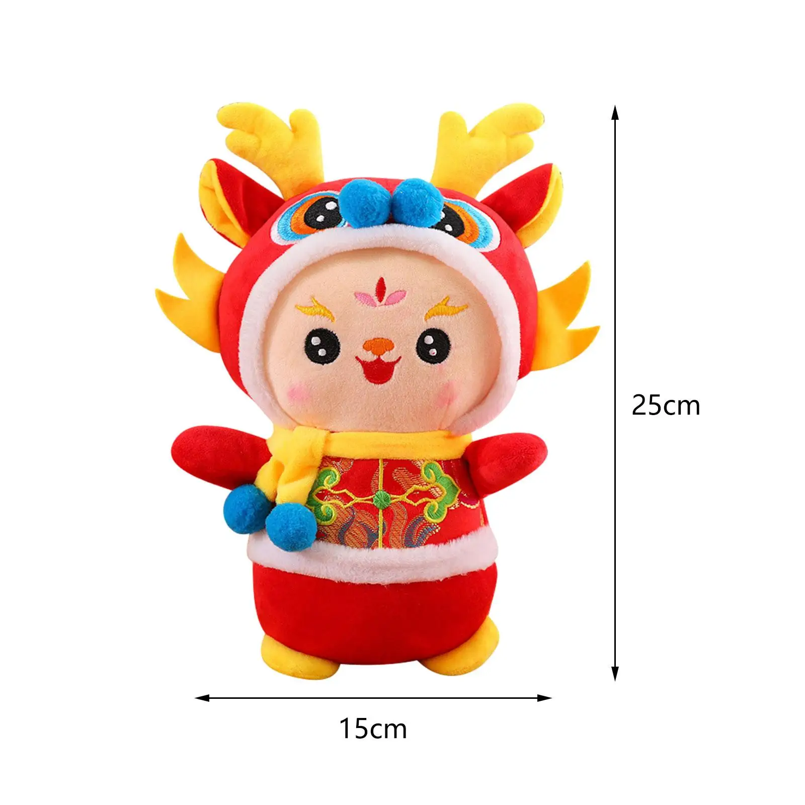 2024 Year Dragon Doll Chinese New Year Dragon Doll Decorative Lightweight Dragon Figure for Hotel Restaurant Gatherings