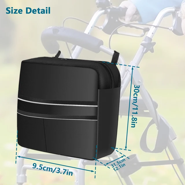 Kerekes Székes Táska Nagy Kapacitású Székkel Ellátott Tasak Biztonságos, Fényvisszaverő Csíkkal Vízálló Gyalogos Tároló Állítható Elektromos - Image 6