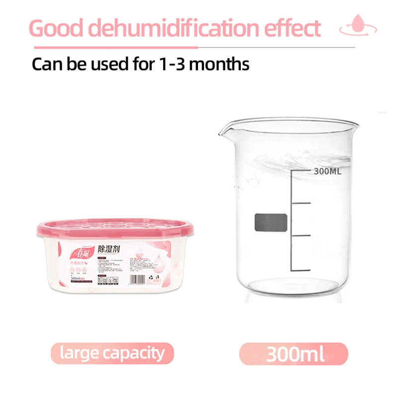 6 boxs Wardrobe Moisture Absorber Reusable Moisture-proof Dehumidification Box For Wardrobe Closet Laundry Rooms 3