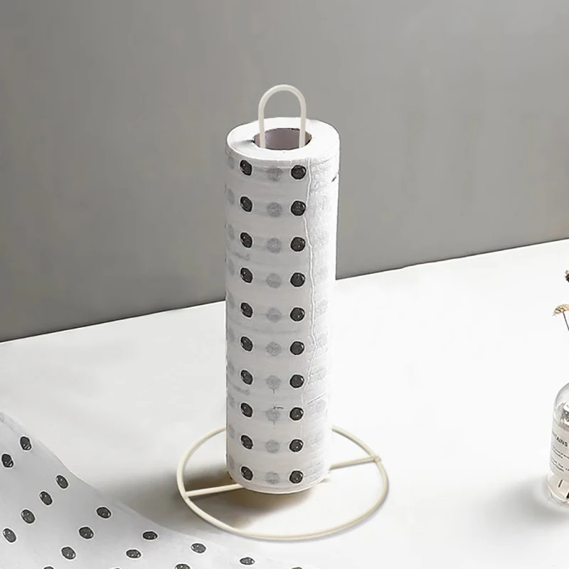 Iron Kitchen Roll Paper Towel Holder Bathroom Paper Towel Holder Dining Table Vertical Napkin Kitchen Storage Rack paper towel holder,kitchen storage rack,paper towel rack