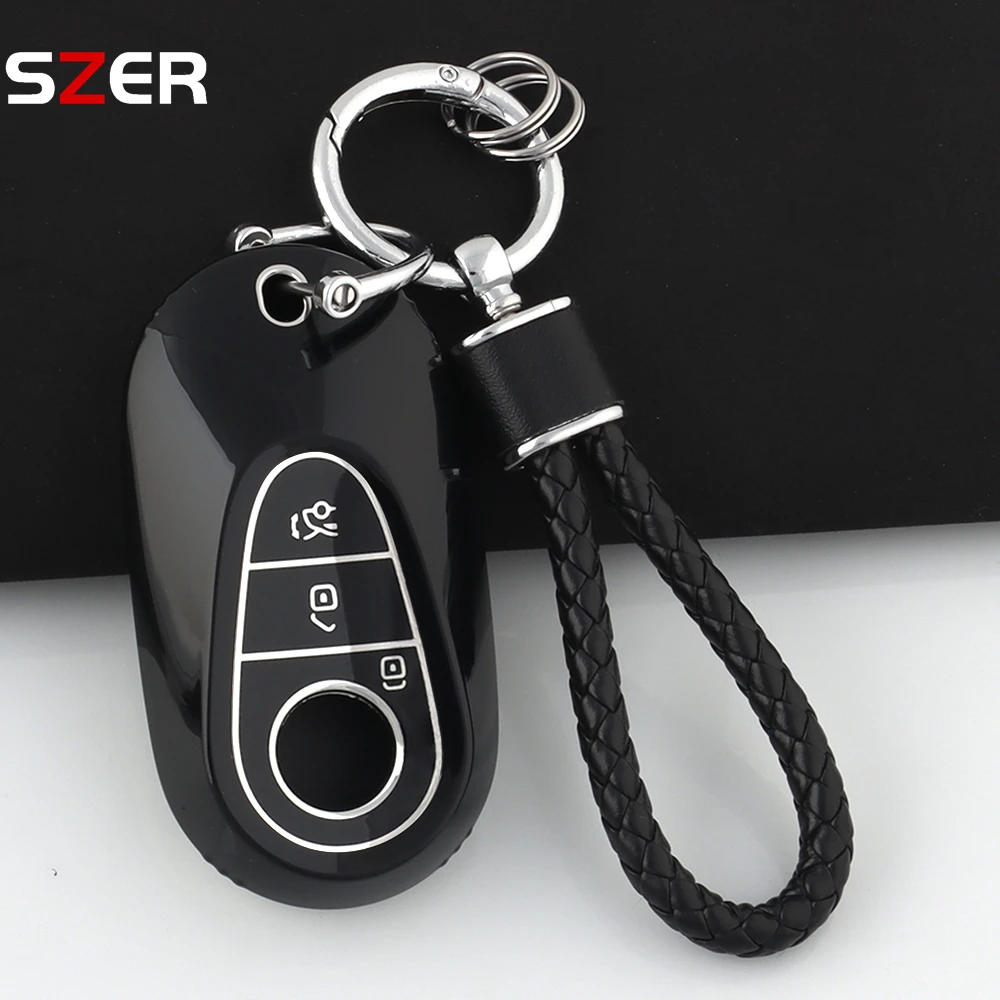 Premium TPU Car Key Protector and Keychain