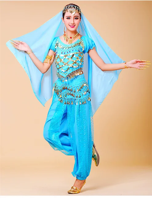 Gonne Halloween Donna Costume Danza Del Ventre Con Paillettes