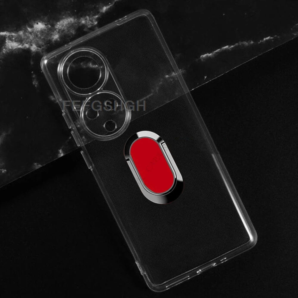 Premium Back Ring Holder Bracket Phone Case - Soft Silicone TPU Cover