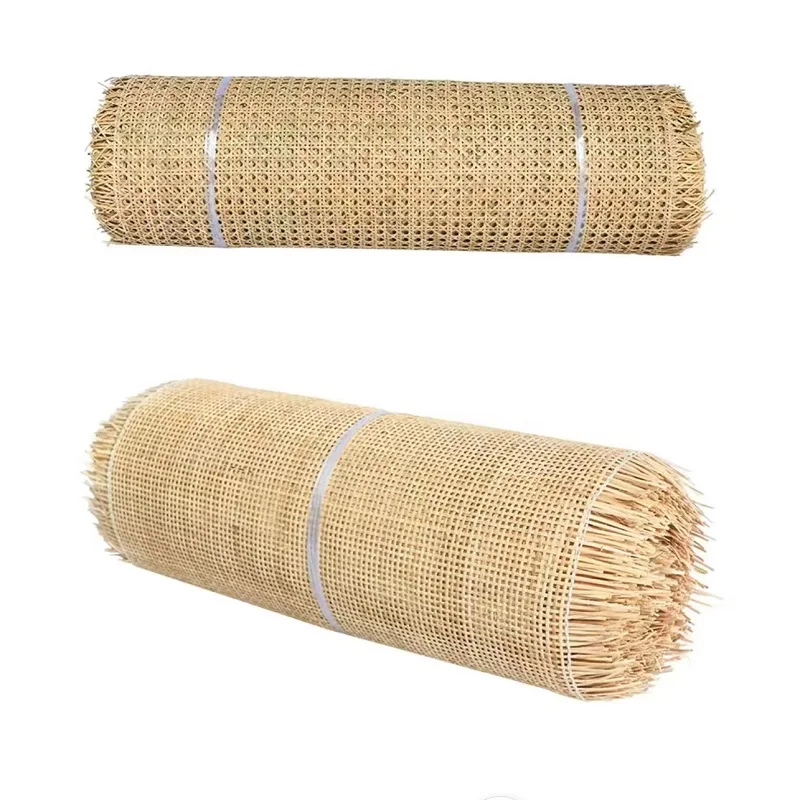 Free Shipping Natural Real Indonesia Rattan Sheet Cane Webbing Roll Chair  Table Furniture Repair Materials Deco