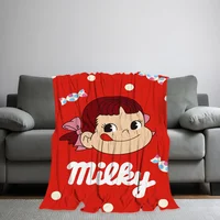 Cute Fujiya P-Peko Chan Blanket Skin friendly comfort warm soft plush blanket suitable sofa living room office bedroom 2