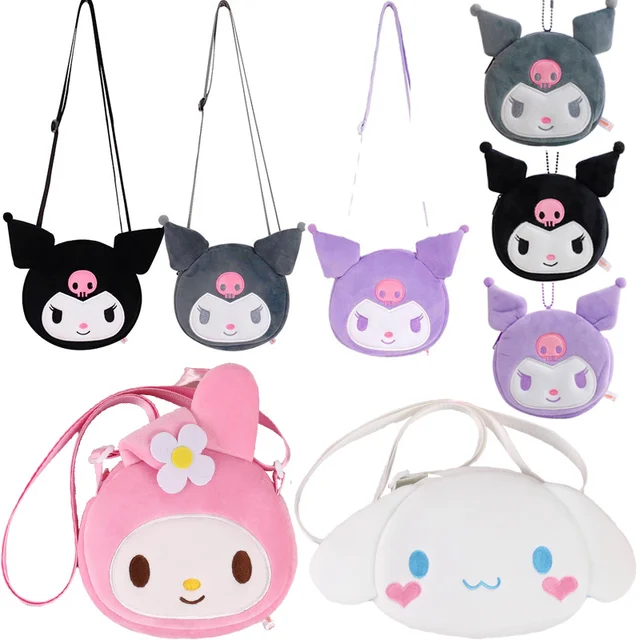 Sanrio Kuromi Kawali Soft Stuffed Plushie Plush Toy Coin Purse Animal Hand Bag Toy for Girls Birthday Messenger bag Plush Gifts 1
