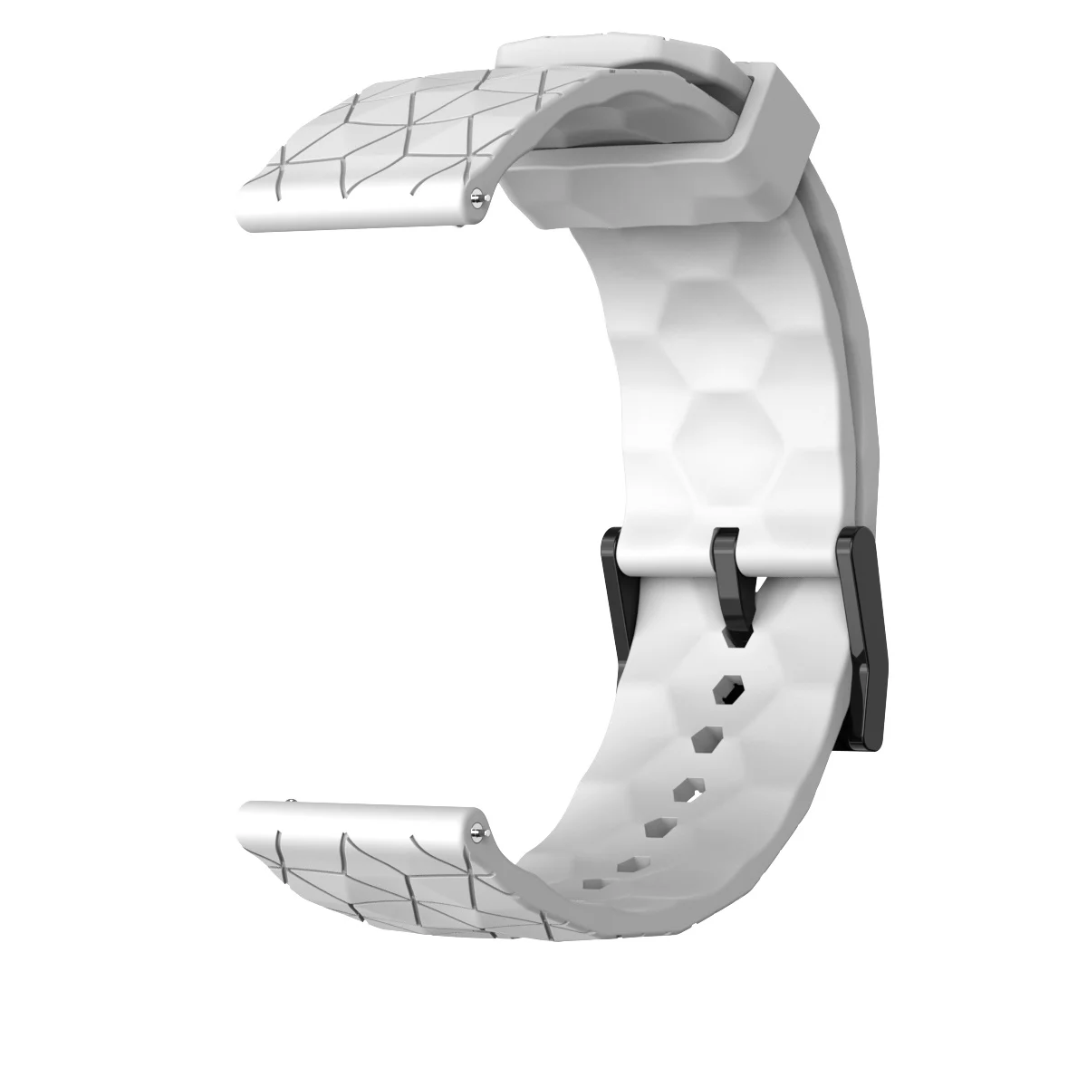 Versatile 20mm Silicone Smartwatch Strap - Universal Fit Bracelet