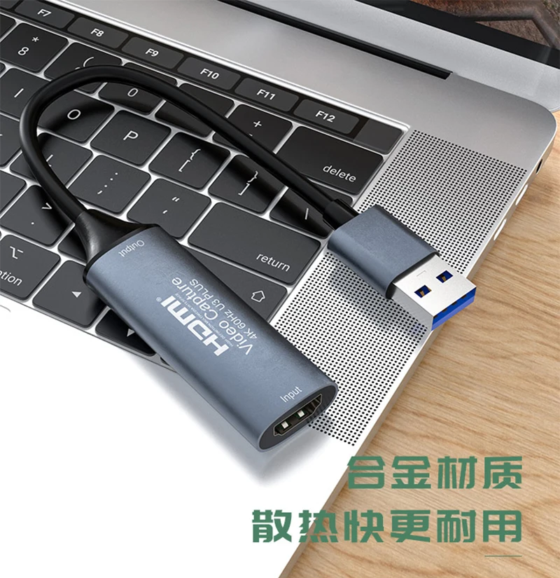 4K 60Hz Video Capture Card USB 3.0 Type C HDMI Video Record Box Game Grabber U3