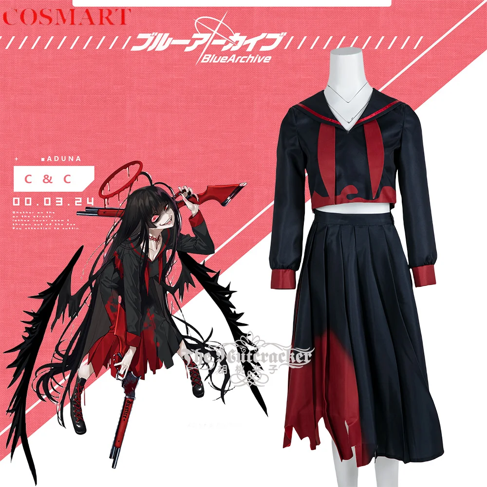 

COSMART Blue Archive Kenzaki Tsurugi Subdue Cosplay Costume Cos Game Anime Party Uniform Hallowen Play Role Clothes Clothing