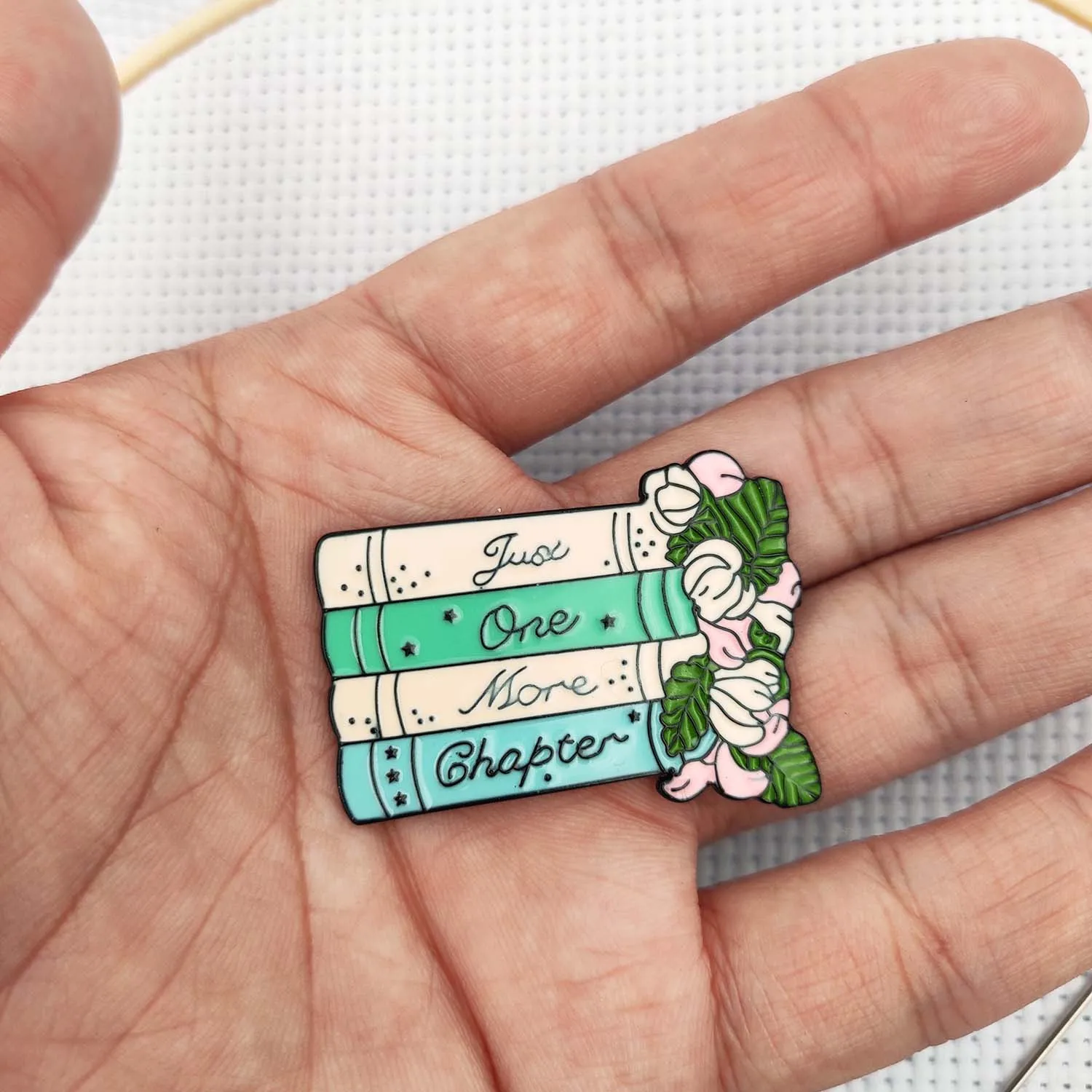 Needle Keeper Magnet Needle Minder Magnetic Needle Finder Book One More Chapter Sewing Needles Holder Cross Stitch Embroidery