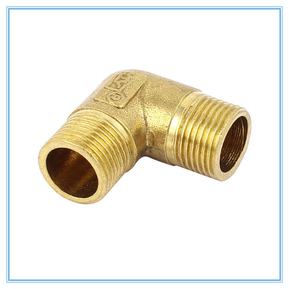 Brass Tube Fitting Adapter 90 Degree 1/8; 1/4; 3/8t; 1/2; BSP Pipe Elbow Fitting Coupler