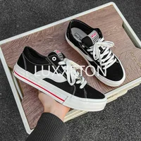 Men Canvas Breathable Vulcanized Shoes Spring New Fashion Student Canvas Non Slip Wear Resistant Thick Soled Casual Sports Shoes 2