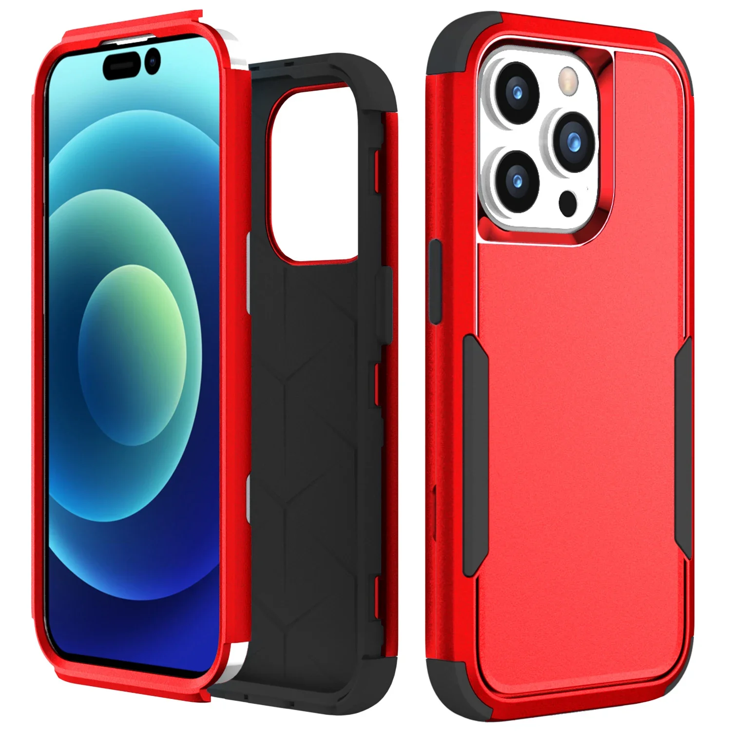 Hybrid Heavy Duty Armor 3-in-1 Military Shockproof Phone Case