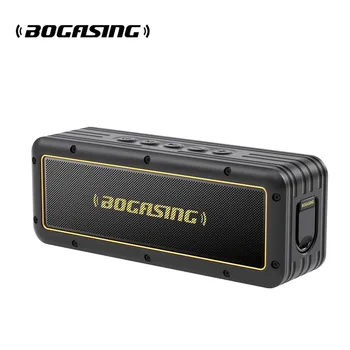 BOGASING G4 블루투스 스피커 50W, 24시간 재생 시간이 있는 딥 휴대용 스피커, 블루투스 5.3, 야외 무선 스피커, 진정한 무선 스테레오, 캠핑용 IPX7 방수, 내장 마이크, TF 카드 지원, Type-C AUX