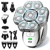 4D Head Shavers for Bald Men, Upgraded 9 Floating Heads 6-in-1 Rechargeable Waterproof Wet Dry Bald Head Shavers for Men 1