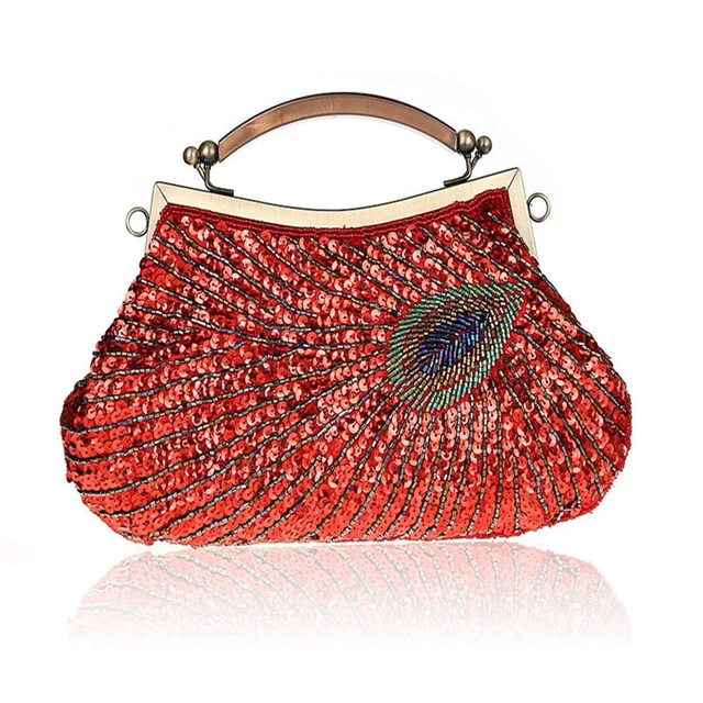 Luxury Rhinestone Peacock Clutch | WAAMII