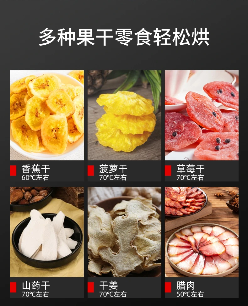 Description Picture 5 of itemFruit Dryer Food Household Commercial Tea Air Dryer Vegetable Fruit Snack Fruit Drying Machine Dehydrator Food Home Appliance