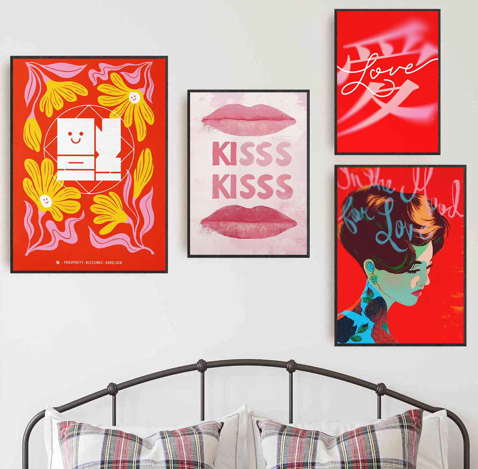 Moda moderna astratta pop art estetica nordica poster retrò stampe su tela pittura immagine di arte della parete soggiorno decorazioni per la casa - immagine 3